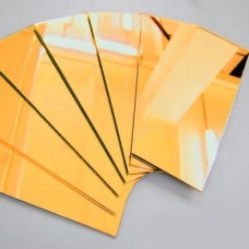 Полистирол листовой ударопрочный золотой зеркальный 2х1000х2000 мм ГОСТ 28250-89